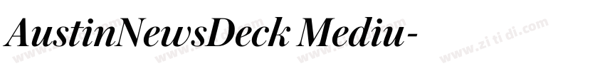 AustinNewsDeck Mediu字体转换